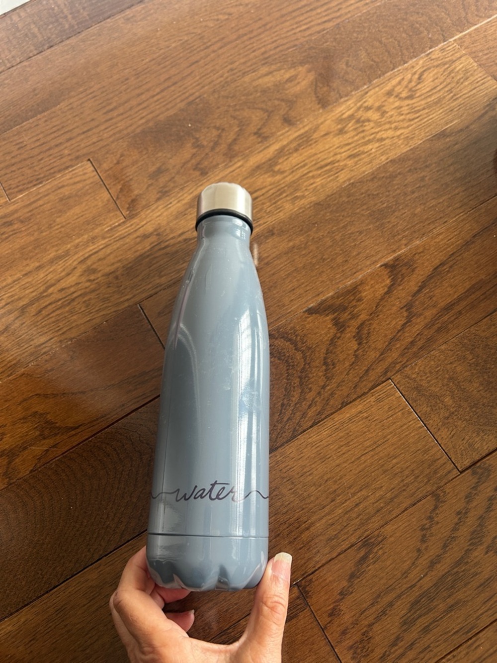Gray and Stainless Steel Water Bottle
- NWOT